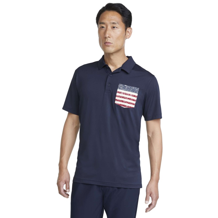 Men'S Apparel * | Volition Paisley Pocket Golf Polo With Discount