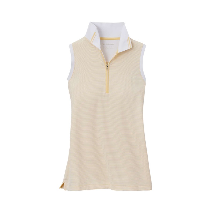 Women'S Apparel * | Chrissie Lemon Grove Sleeveless Polo Shirt Sales