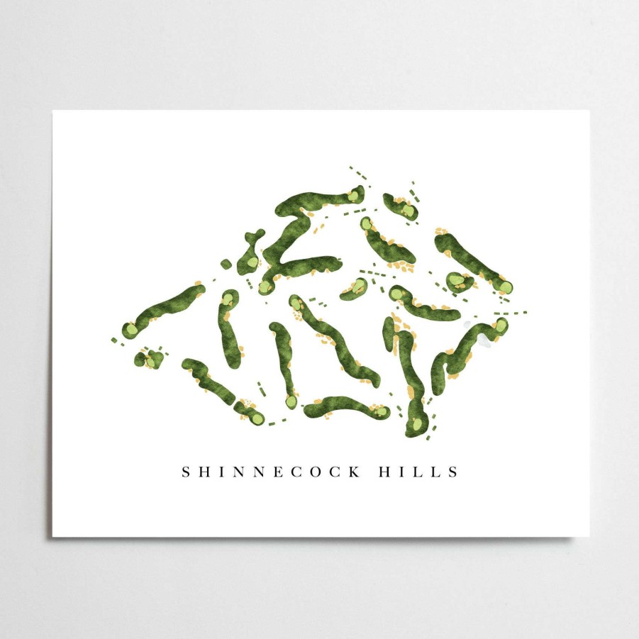 Accessories * | Shinnecock Hills Golf Course Map Sales