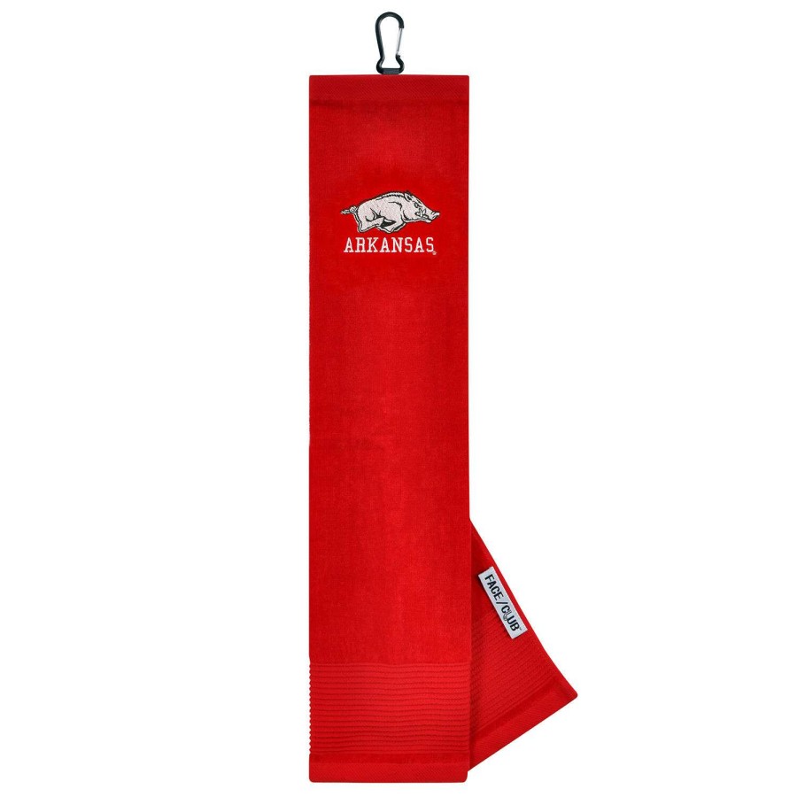 Accessories * | Team Effort Arkansas Razorbacks Tri-Fold Towel Top Selling