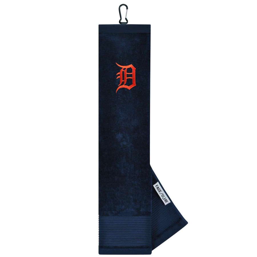 Accessories * | Team Effort Detroit Tigers Tri-Fold Embroidered Towel Best Quality