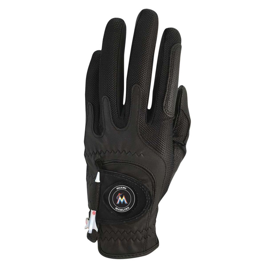 Accessories * | Zf Miami Marlins Universal Fit Golf Glove Online Sale