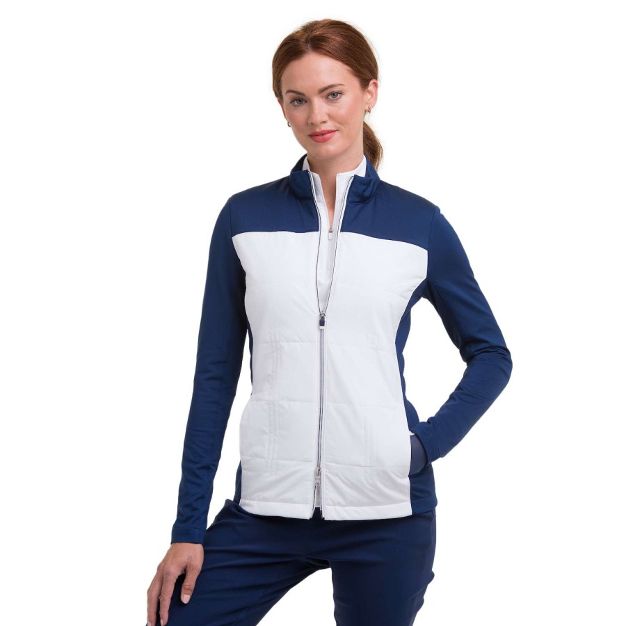 Women'S Apparel * | Colorblock Full Zip Jacket Online Sale