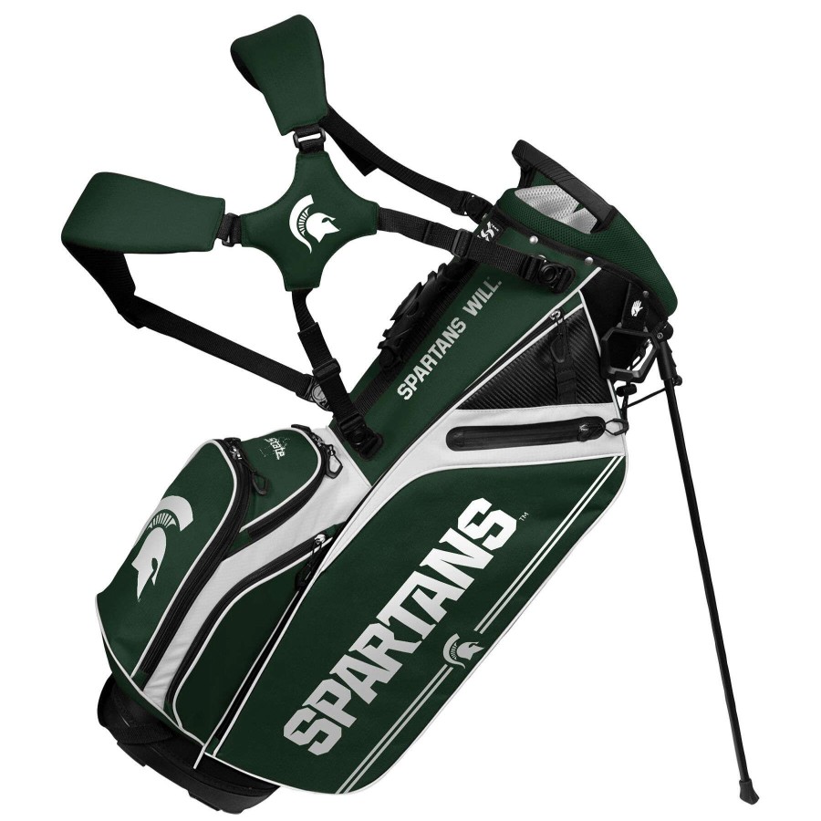 Bags * | Michigan State Spartans Caddie Carry Hybrid Bag Special Offers