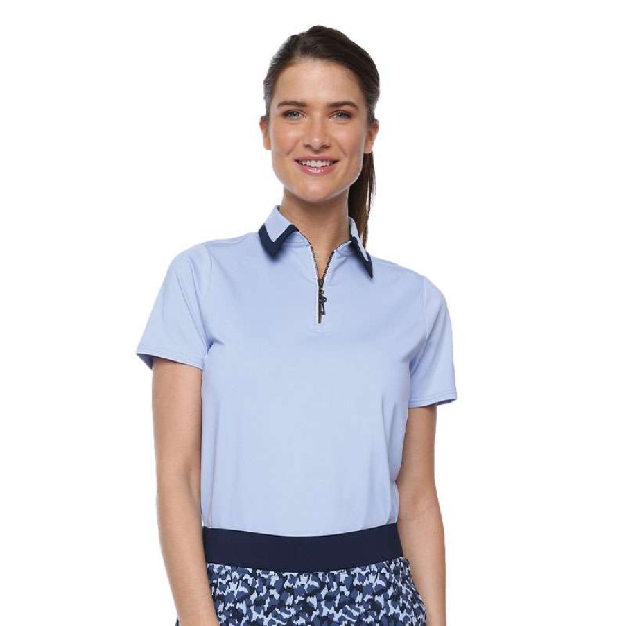 Women'S Apparel * | Birdie Cap Sleeve Polo Shirt Online Discount