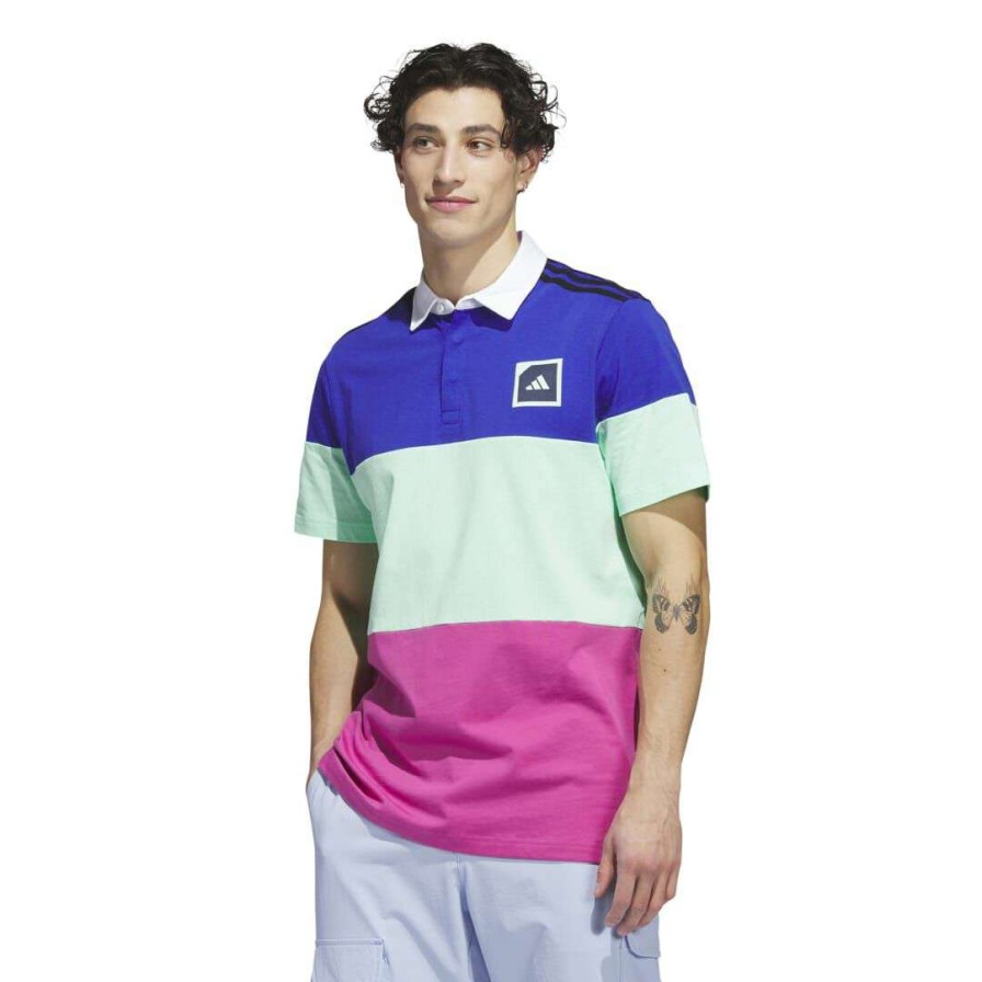 Men'S Apparel * | Adicross Block Polo Sales