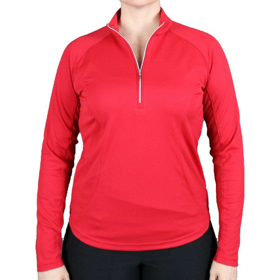 Women'S Apparel * | Pebble Beach Women'S 1/4 Zip Pullover Limit Offer