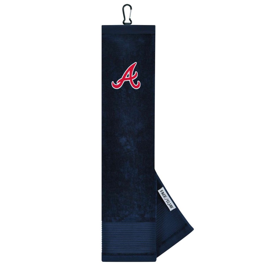 Accessories * | Team Effort Atlanta Braves Tri-Fold Embroidered Towel Large Choice