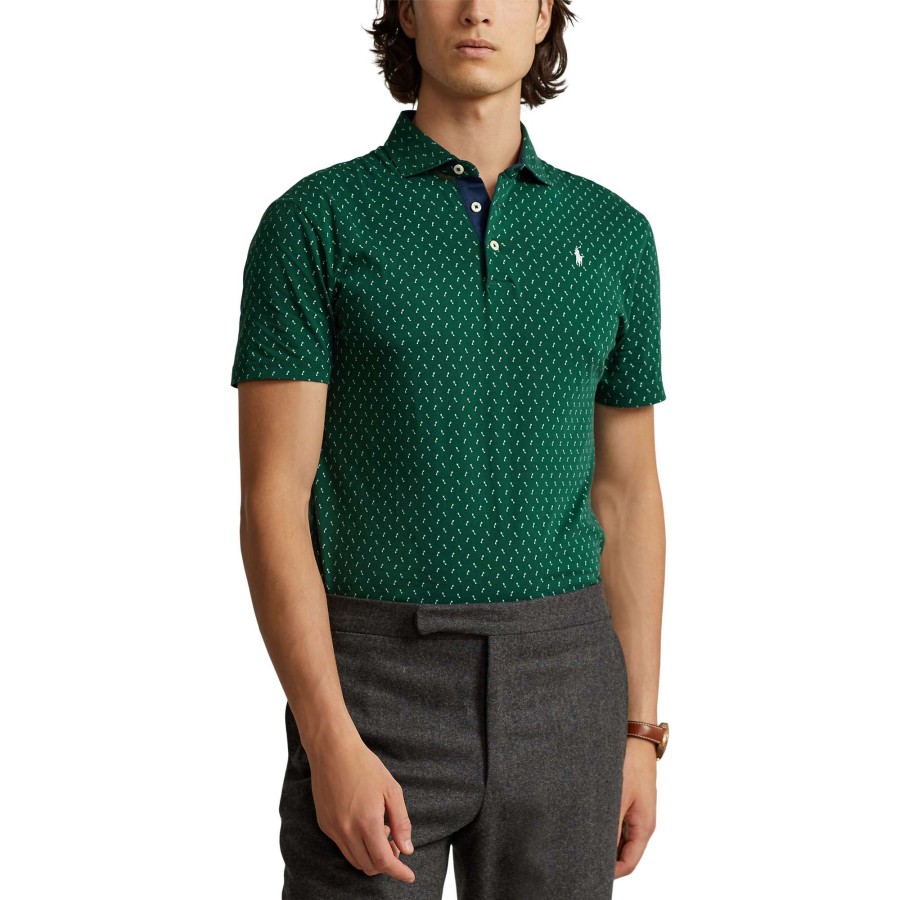 Men'S Apparel * | Classic Fit Printed Jersey Polo Shirt Reasonable Price