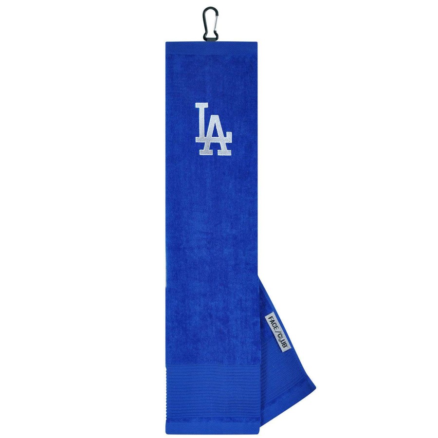 Accessories * | Team Effort Los Angeles Dodgers Tri-Fold Embroidered Towel Best Quality