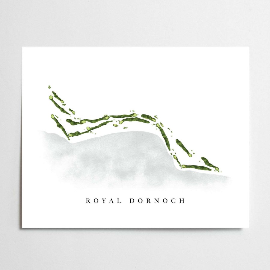 Accessories * | Royal Dornoch Golf Course Map Top Selling