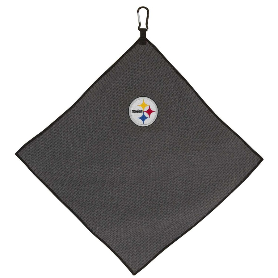 Accessories * | Team Effort Pittsburgh Steelers 15 X 15 Microfiber Towel Popular