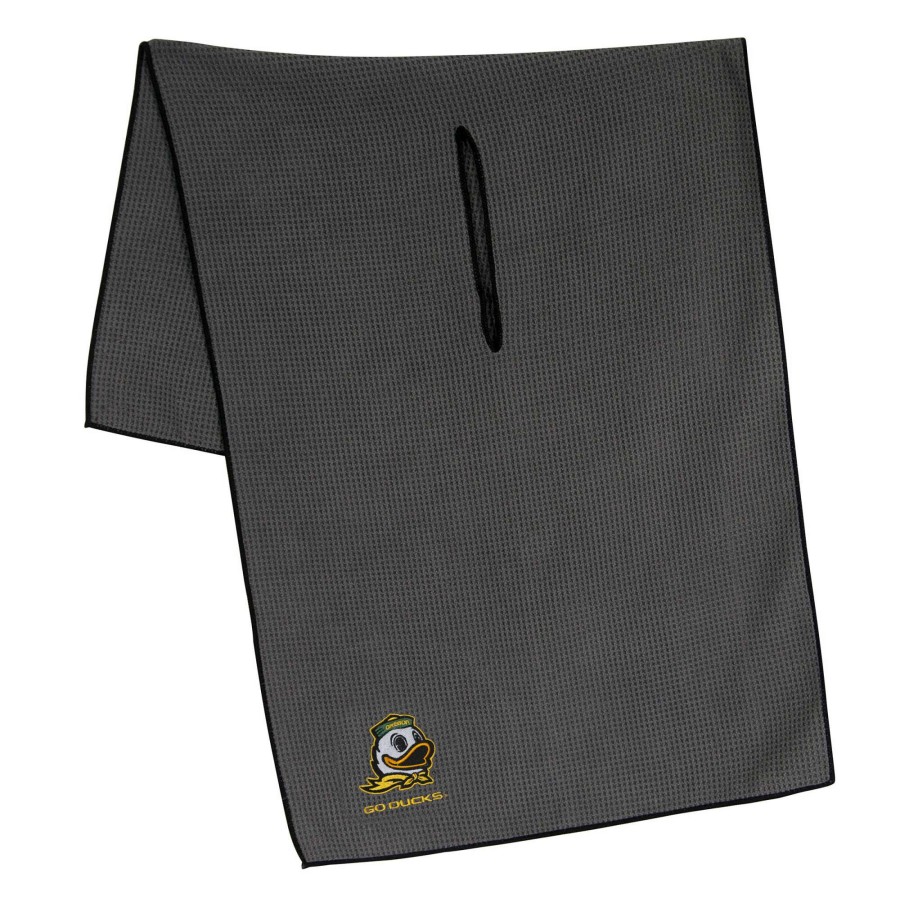 Accessories * | Team Effort Oregon Ducks Microfiber Towel With Discount