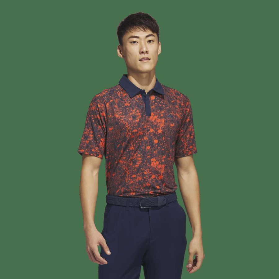 Men'S Apparel * | Ultimate365 Tour Mesh Print Short Sleeve Polo Shirt Best Guaranteed