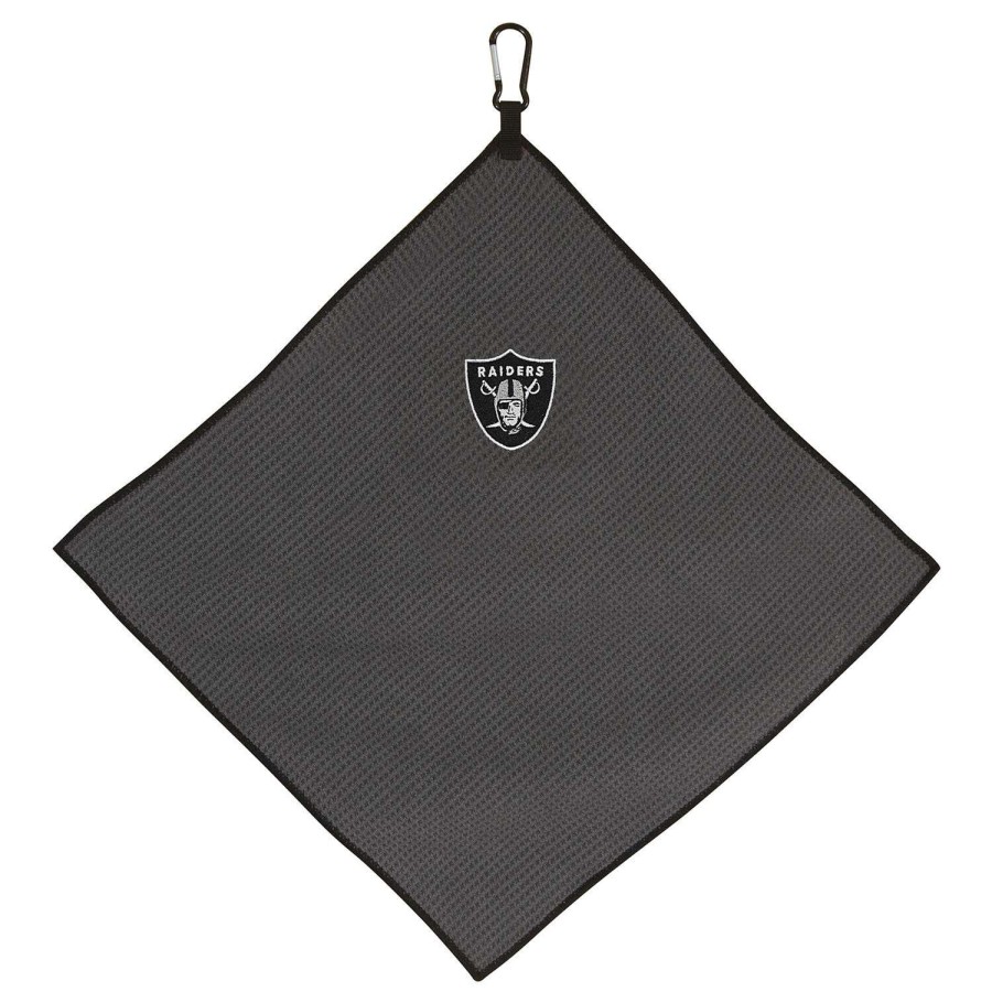 Accessories * | Team Effort Oakland Raiders 15 X 15 Microfiber Towel Online Discount