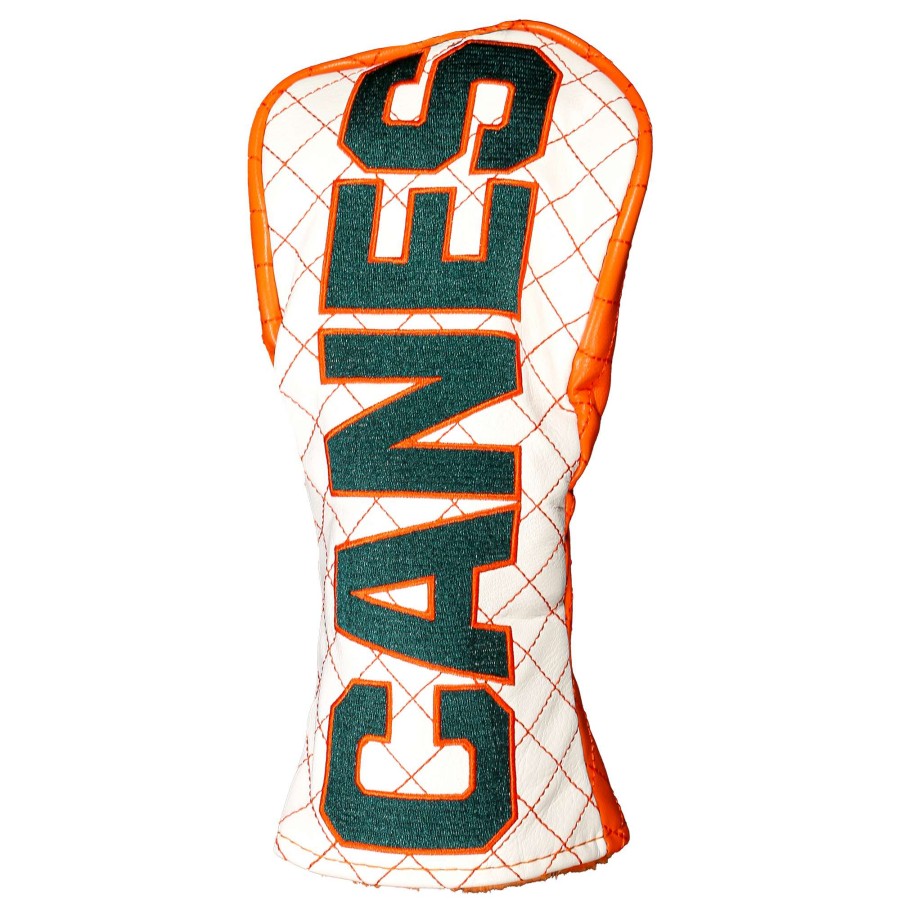 Accessories * | Miami Hurricanes Fairway Wood Headcover Fashionable